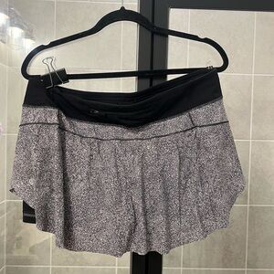 lululemon athletica Black and White Athletic Shorts